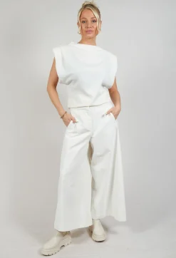 Stefano Mortari Trousers^Cotton Trousers in Cream