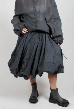 Rundholz Dip Skirts^Cotton Tutu Skirt in Coal Cloud Stiff