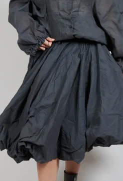 Rundholz Dip Skirts^Cotton Tutu Skirt in Coal Cloud Stiff