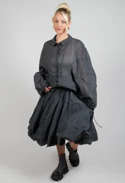 Rundholz Dip Skirts^Cotton Tutu Skirt in Coal Cloud Stiff