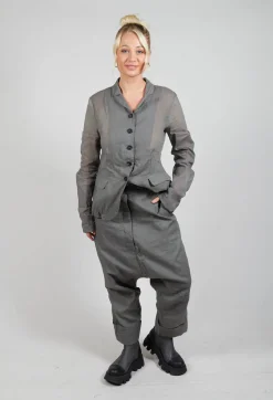 Rundholz Dip Trousers^Creased Effect Trousers in Pencil Cloud Stiff