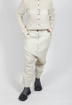 Rundholz Dip Trousers^Creased Effect Trousers in Eraser Stiff