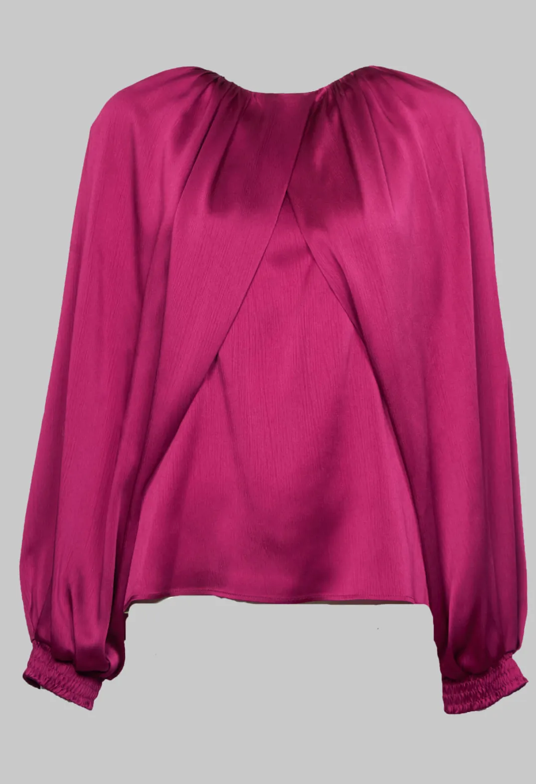 Beatrice B Shirts & Blouses^Crepe Shirt in Metallic Pink