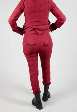 Rundholz Mainline Trousers^Crinkle Effect Trousers in Sunset Mel