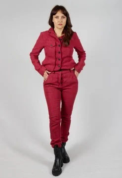 Rundholz Mainline Trousers^Crinkle Effect Trousers in Sunset Mel