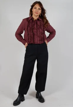 Amici Trousers^Crinkle Trousers in Black