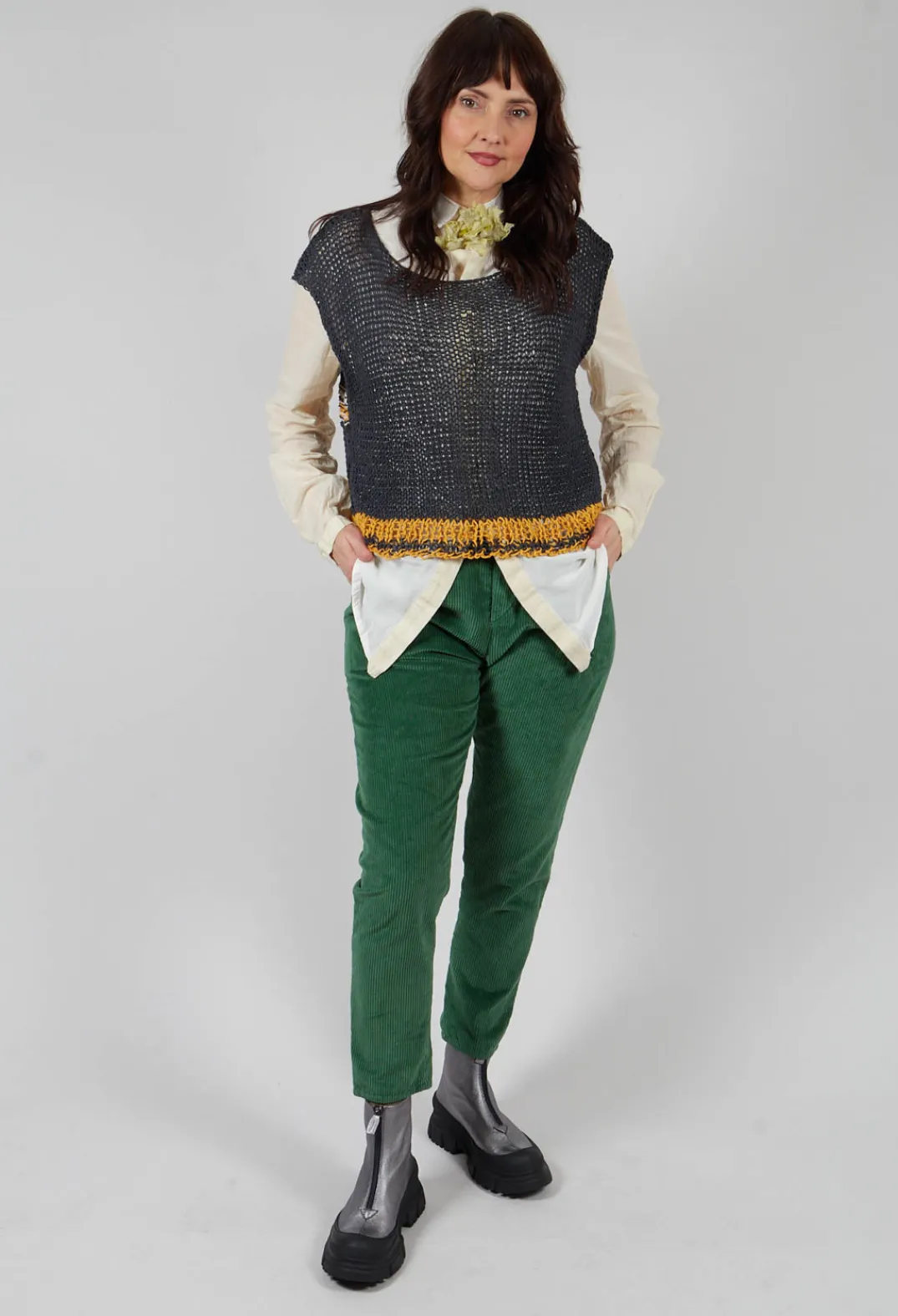 Umit Unal Jumpers^Crocheted Vest in Original Black