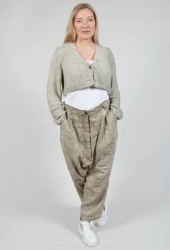 Rundholz Mainline Cardigans^Cropped Cardigan in Straw Cloud
