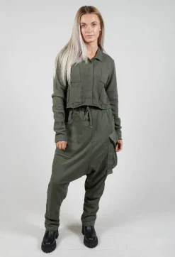 Rundholz Black Label Cardigans^Cropped Cardigan with Patch Pockets in Camp
