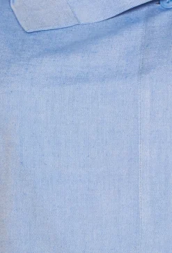 Nijii Jackets^Cropped Cardigan with Pointed Collar in Light Blue