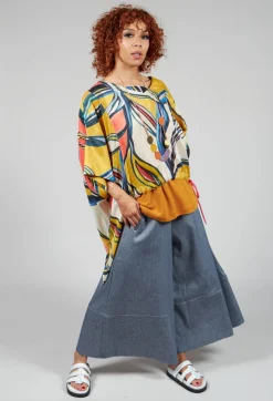 Bize Trousers^Cropped Culottes in Original Indigo