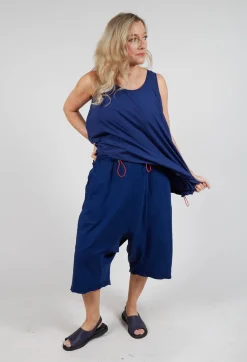 Rundholz Dip Trousers^Cropped Drop-Crotch Trousers in Ocean