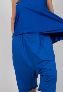 Rundholz Dip Trousers^Cropped Drop-Crotch Trousers in Royal