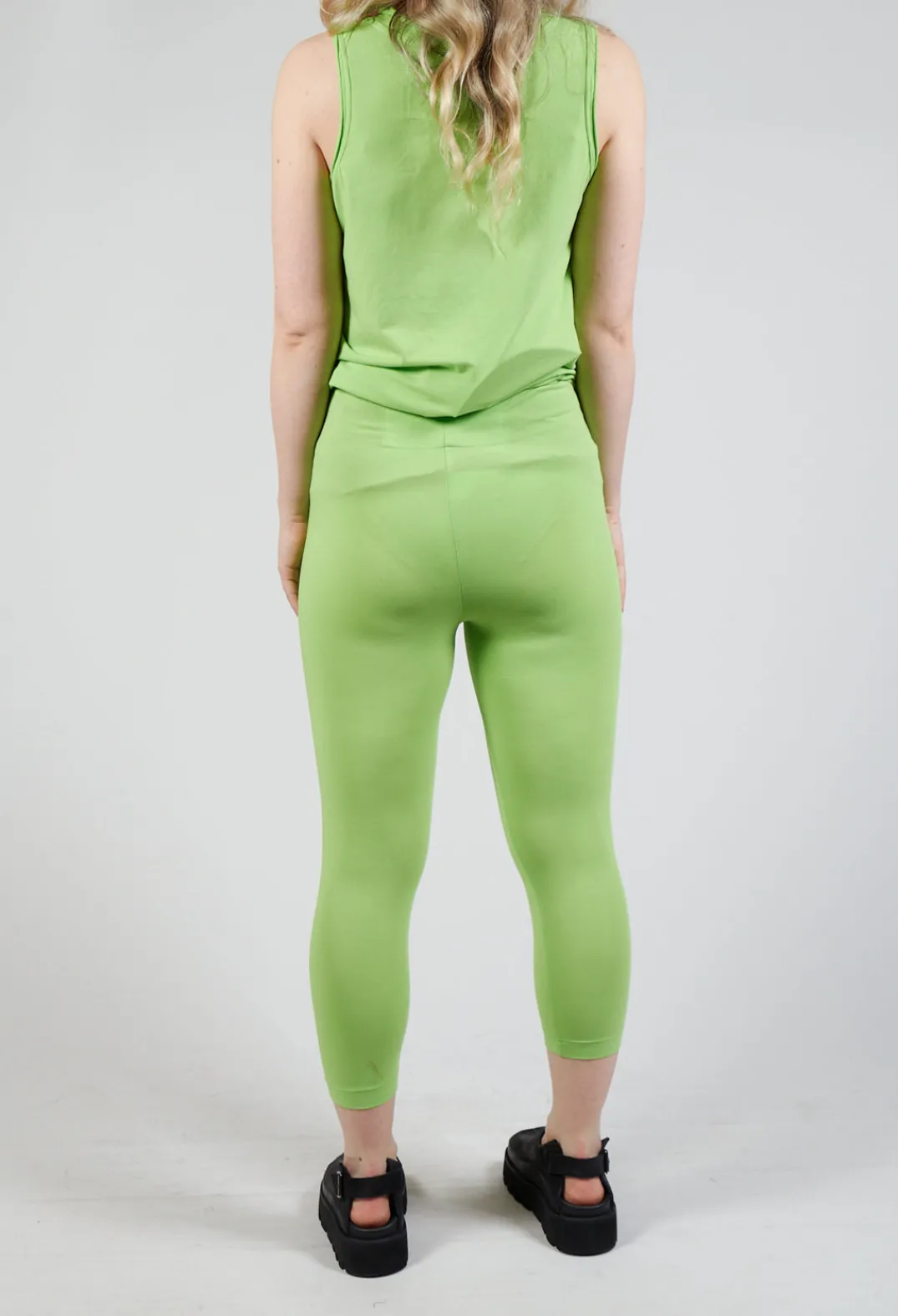 Rundholz Black Label Leggings^Cropped Jersey Leggings in Lime