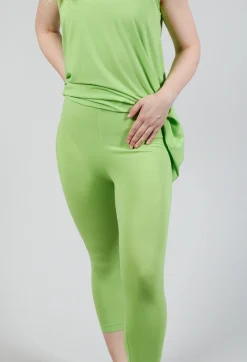 Rundholz Black Label Leggings^Cropped Jersey Leggings in Lime