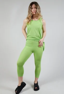 Rundholz Black Label Leggings^Cropped Jersey Leggings in Lime