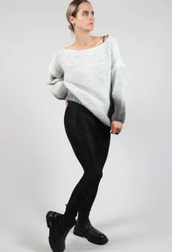 Sanctamuerte Leggings^Cropped Lace Leggins in Pizzo Nero