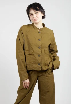 Aequamente Jackets^Cropped Long Sleeved Jacket in Oliva