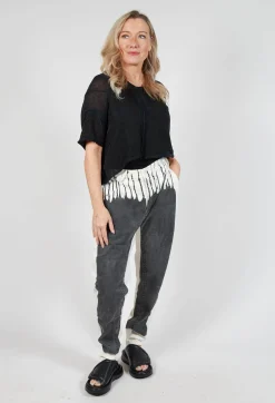 Rundholz Mainline Jumpers^Cropped Metallic Knit in Black Sparkle