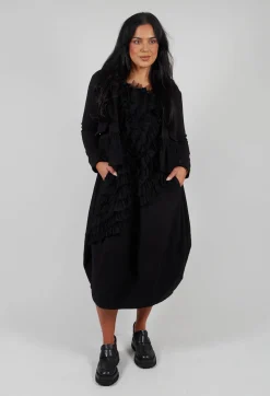 Bread and Butter Jackets^Cropped Peplum Jacket in Black