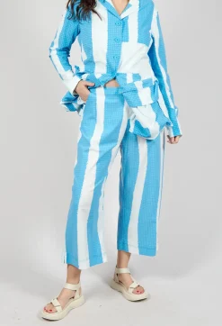 Rundholz Black Label Trousers^Cropped Pull On Trousers in Malibu Print