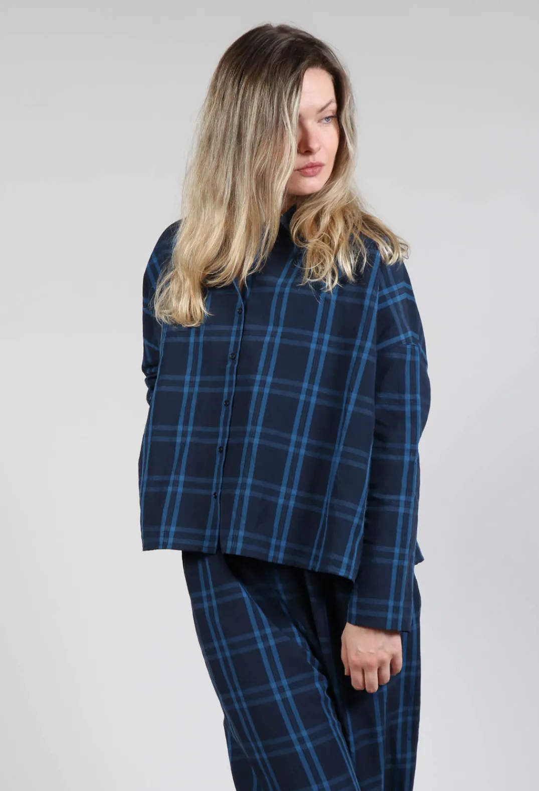 Apuntob Shirts & Blouses^Cropped Shirt in Denim