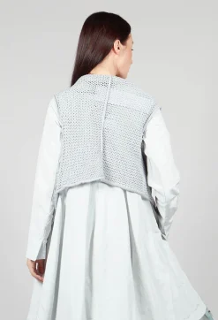 Rundholz Black Label Jumpers^Cropped Sleeveless Jumper in Ice