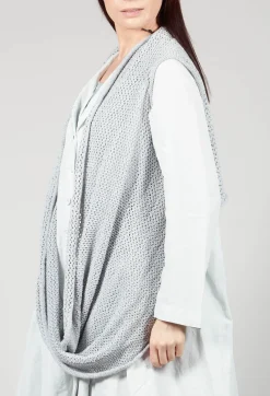 Rundholz Black Label Jumpers^Cropped Sleeveless Jumper in Ice