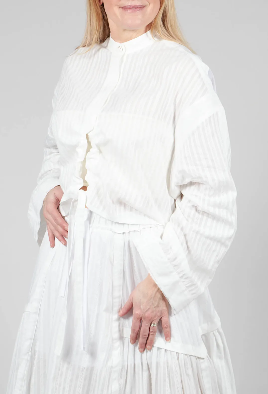 Isabel Benenato Shirts & Blouses^Cropped Top in White