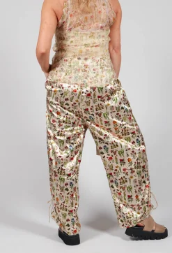 Aleksandr Manamis Trousers^Cropped Trousers in Petite Fleurs