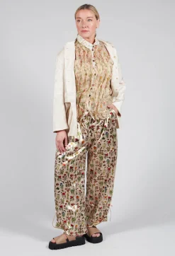 Aleksandr Manamis Trousers^Cropped Trousers in Petite Fleurs