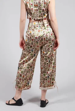 Aleksandr Manamis Trousers^Cropped Trousers in Petite Fleurs