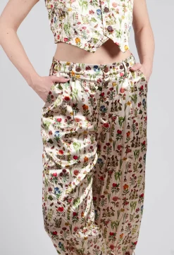 Aleksandr Manamis Trousers^Cropped Trousers in Petite Fleurs