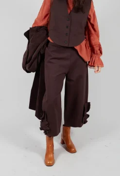 Mei Meij Trousers^Cropped Trousers with Embellishment Detail in Java