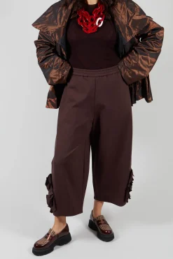 Mei Meij Trousers^Cropped Trousers with Embellishment Detail in Java