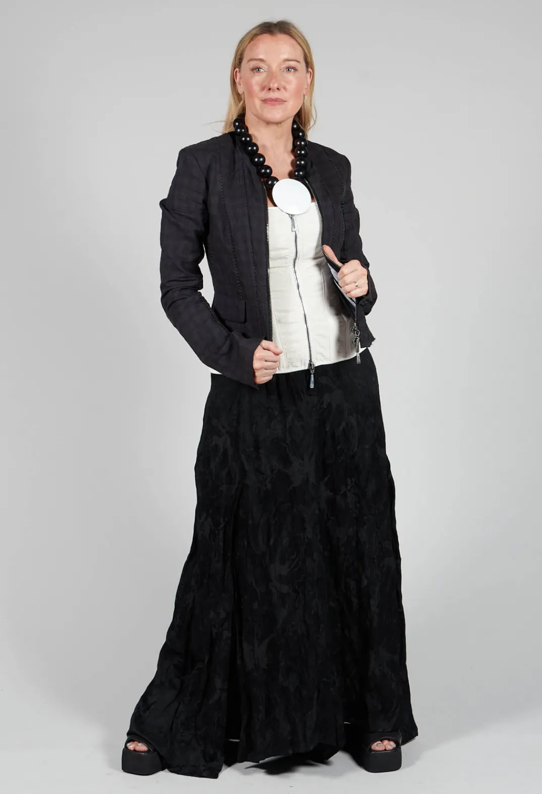 Masnada Jackets^Cropped Utility Jacket in Coal