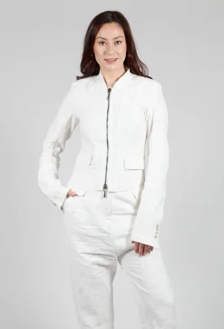 Masnada Jackets^Cropped Utility Jacket in Chalk