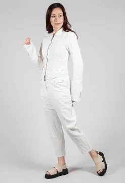 Masnada Jackets^Cropped Utility Jacket in Chalk