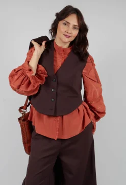 Mei Meij Jackets^Cropped Waistcoat in Java