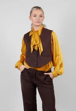 Mei Meij Jackets^Cropped Waistcoat in Java