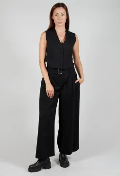 Mei Meij Jackets^Cropped Waistcoat in Nero