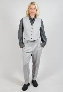 Mei Meij Jackets^Cropped Waistcoat in Perla