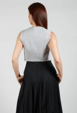 Mei Meij Jackets^Cropped Waistcoat in Perla