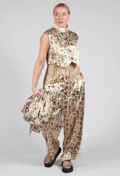 Aleksandr Manamis Jackets^Cropped Waistcoat in Petite Fleurs