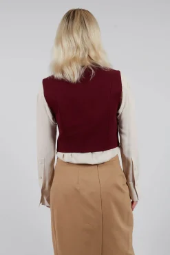 Mei Meij Jackets^Cropped Waistcoat in Rumba