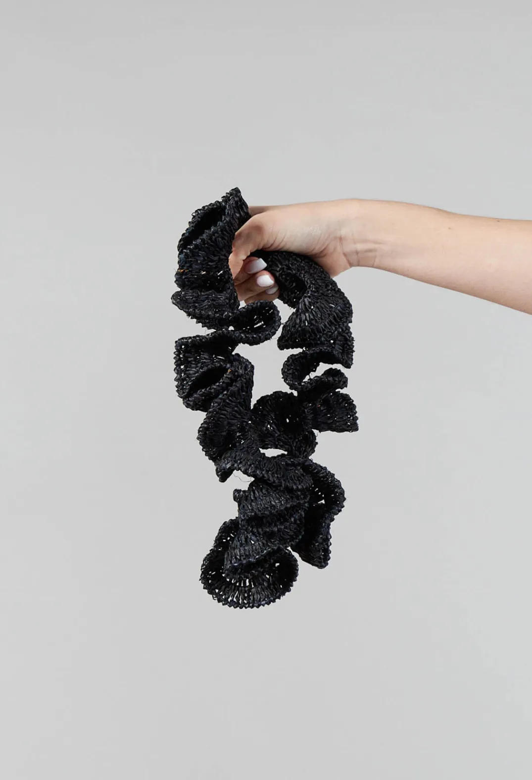 Rundholz Mainline Necklaces^Curled Woven Necklace in Black
