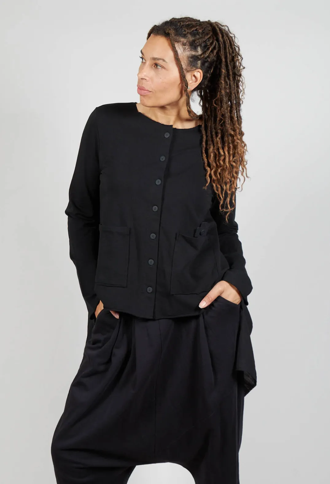 Pluslavie Jackets^Curtain Jacket in Black