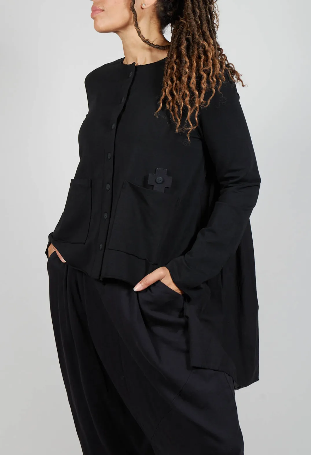 Pluslavie Jackets^Curtain Jacket in Black