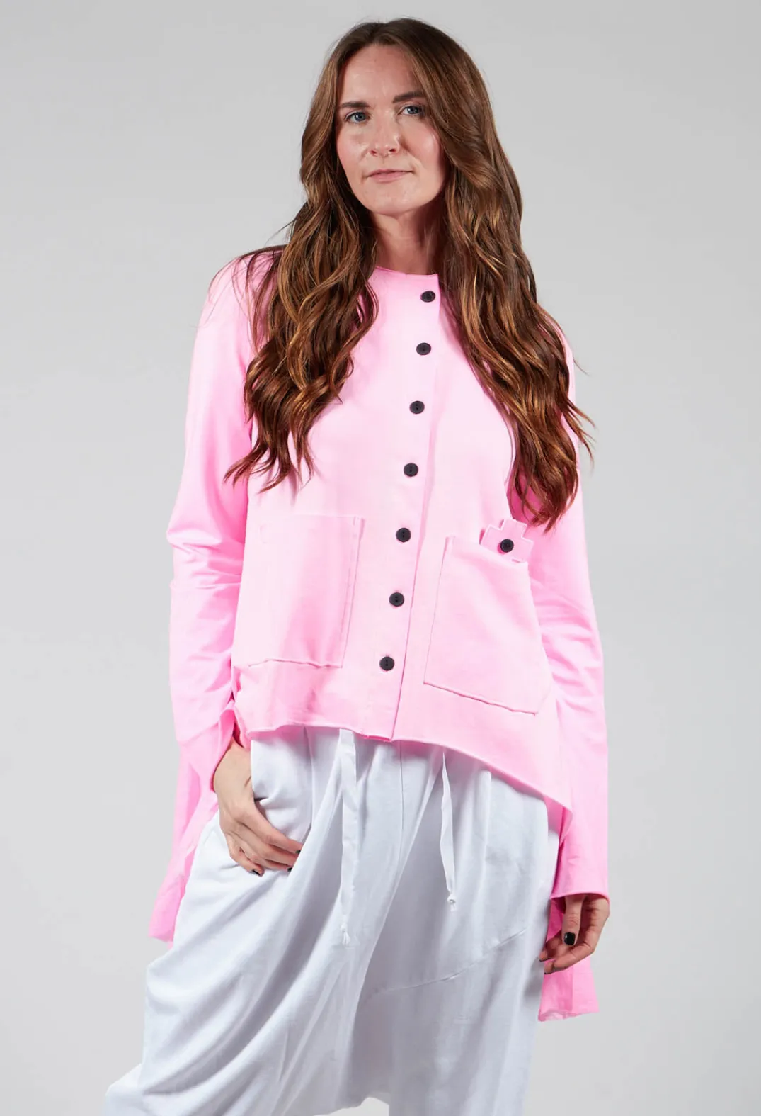 Pluslavie Jackets^Curtain Jacket in Neon Pink