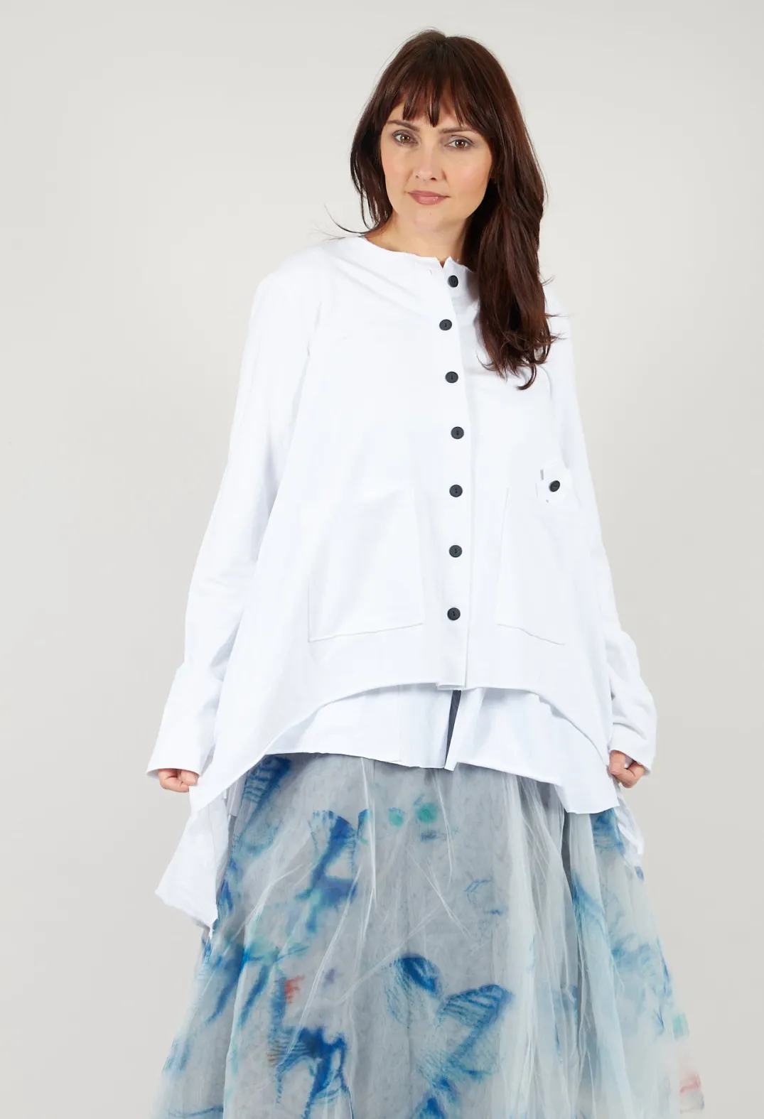 Pluslavie Jackets^Curtain Jacket in White